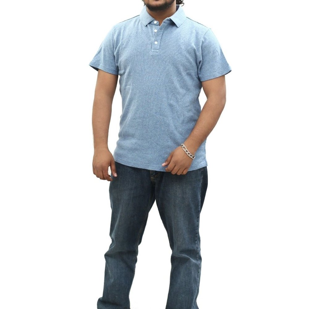 Bonobos Solid Polo T-Shirt Men's Short Sleeve Blue Collared Cotton M New